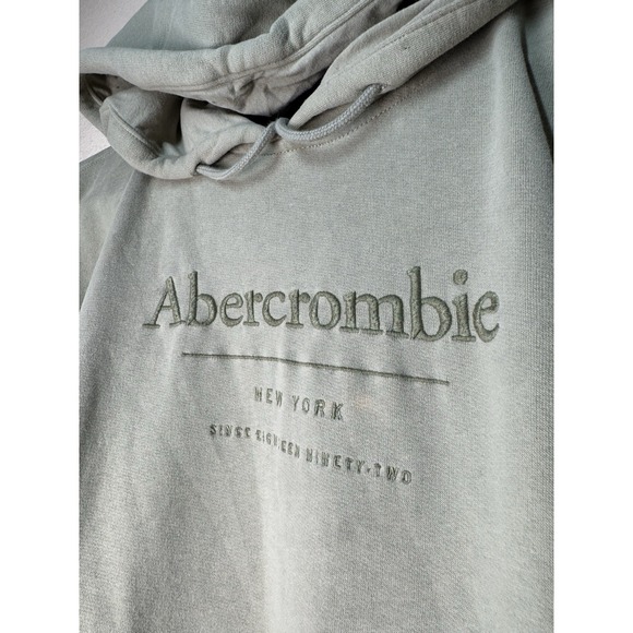 1. Abercrombie & Fitch Women's XL Hoodie Pullover Green Soft A&F Collection Logo - Picture 1 of 8